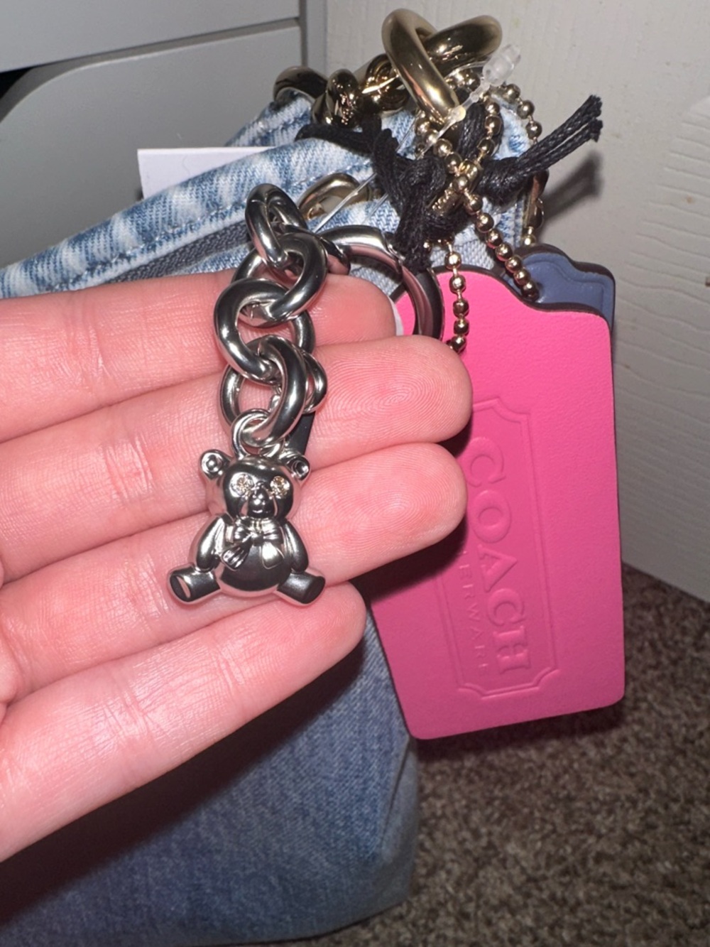 Coach Loved Denim Laurel with Charms - Picture 5 of 12